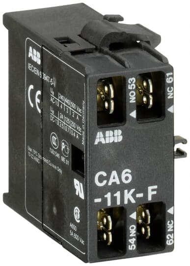 ABB SPA - ABBEL 523 7 CA6-11KF CONTATTO AUSILIARE 1NA+1NC