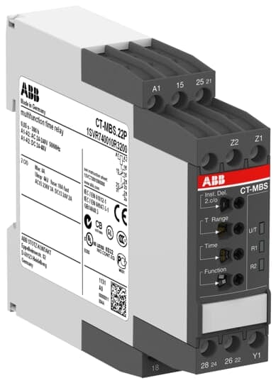 ABB SPA ABBCTMBS22P CT-MBS.22P TIMER MULT 24-240VCA, 24-48CC