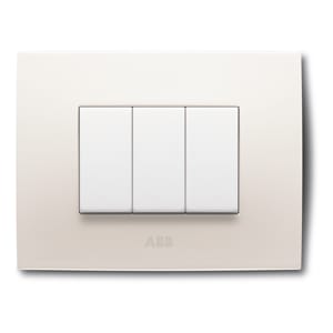 ABB SPA - ABB2CSK1631CH PLACCA AUTOPORT. 3 POSTI BIANCO RAL9016
