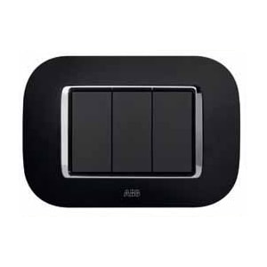 ABB SPA ABB2CSY0423RSP PLACCA ROUND VELVET NERO 4M