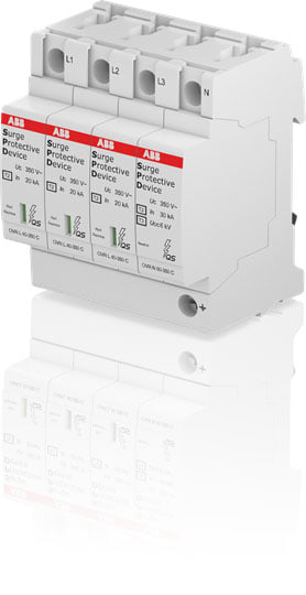 ABB SPA ABBOVR023N40350 OVR T2 3N 40 350 P SPD 3P+N 40KA 350V QS