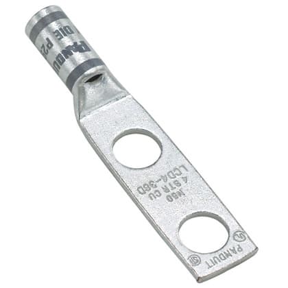 PANDUIT - PANLCD1-14B-E CULUGSBW,2HOLE,1AWG,1/4STUD,.75PKG20