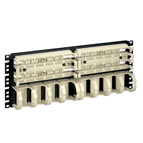 PANDUIT PANP110B100R4WJY DUE BASI DA 100 COPPIE CON PASSACAVI PRE