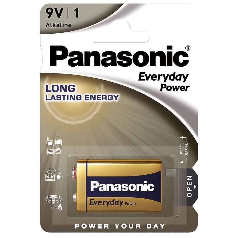 ELCART DISTRIBUTION ERT303027000 PILA 9V EV.DAY PW PANASONIC BL.1
