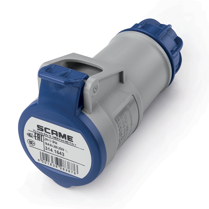 SCAME PARRE S.P.A. - SCA314.1643 PRESA MOBILE 2P+T IP44 16A 6H 200-250V