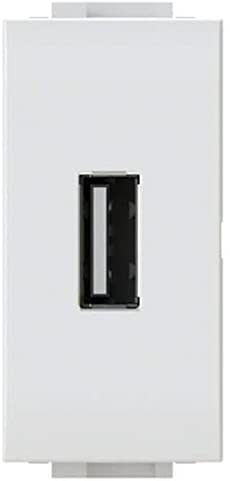4 BOX SRL - 4BX4B.N.USB USB 2.1A PER BTICINO LIVINGLIGHT BIANCA