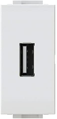 4 BOX SRL - 4BX4B.N.USB USB 2.1A PER BTICINO LIVINGLIGHT BIANCA