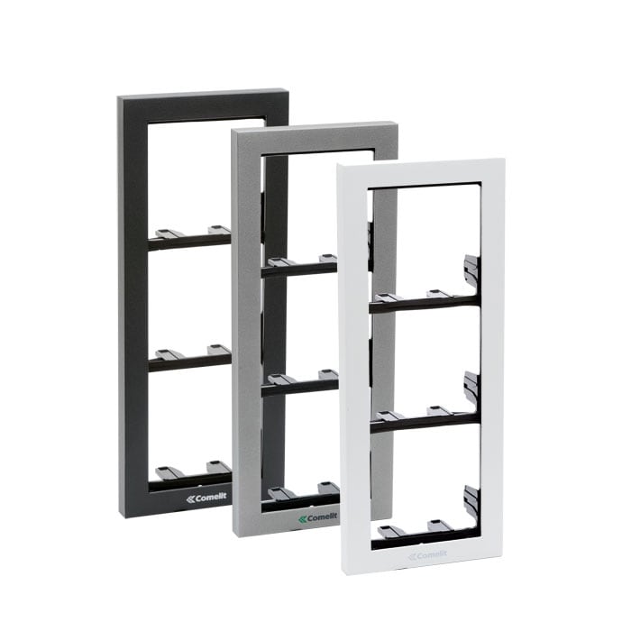 COMELIT GROUP S.P.A. - COE3311/4S TELAIO 4 MODULI SERIE IKALL, CORNICE SIL