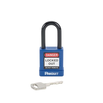 PANDUIT - PANPSL-8BU NON-CONDUCTIVE LOCK,1.50IN SHACKLE,BU,EA