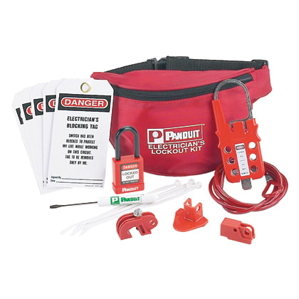 PANDUIT - PANPSL-PK-EA ELECTRICIAN LOCKOUT KIT,RD,EA