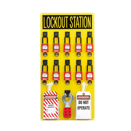 PANDUIT PANPSL-10SWCA LOCKOUT STATION WITH COMPONENTS, 10 PERS