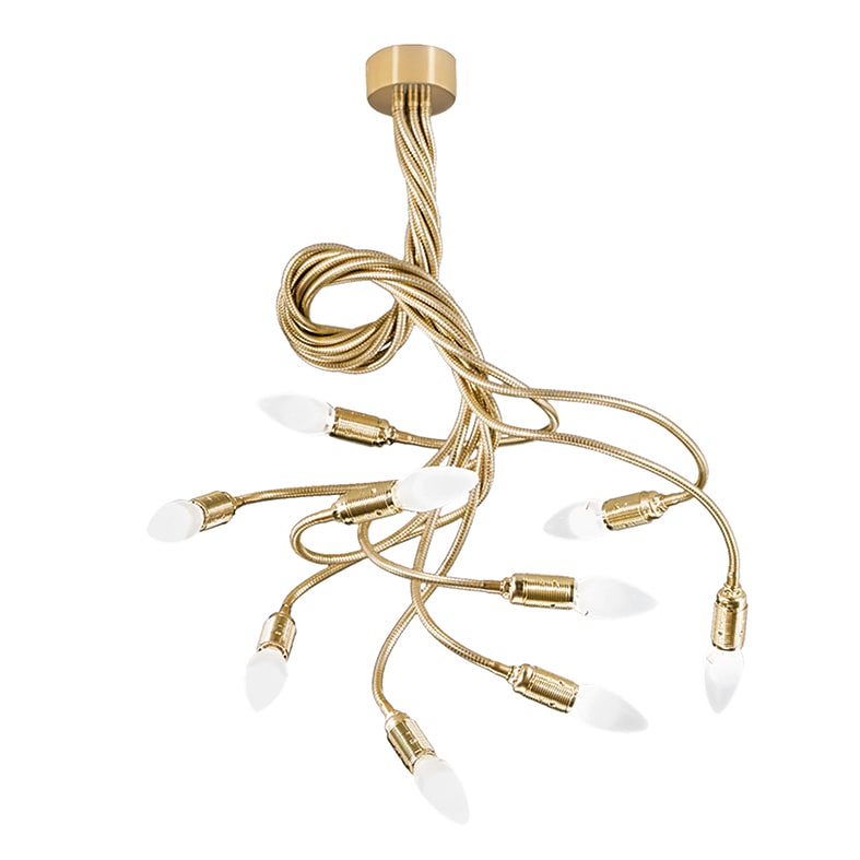 ROSSINI RSS3460-9-OS SOSPENSIONE 9 ELEMENTI ORO SATINATO E14