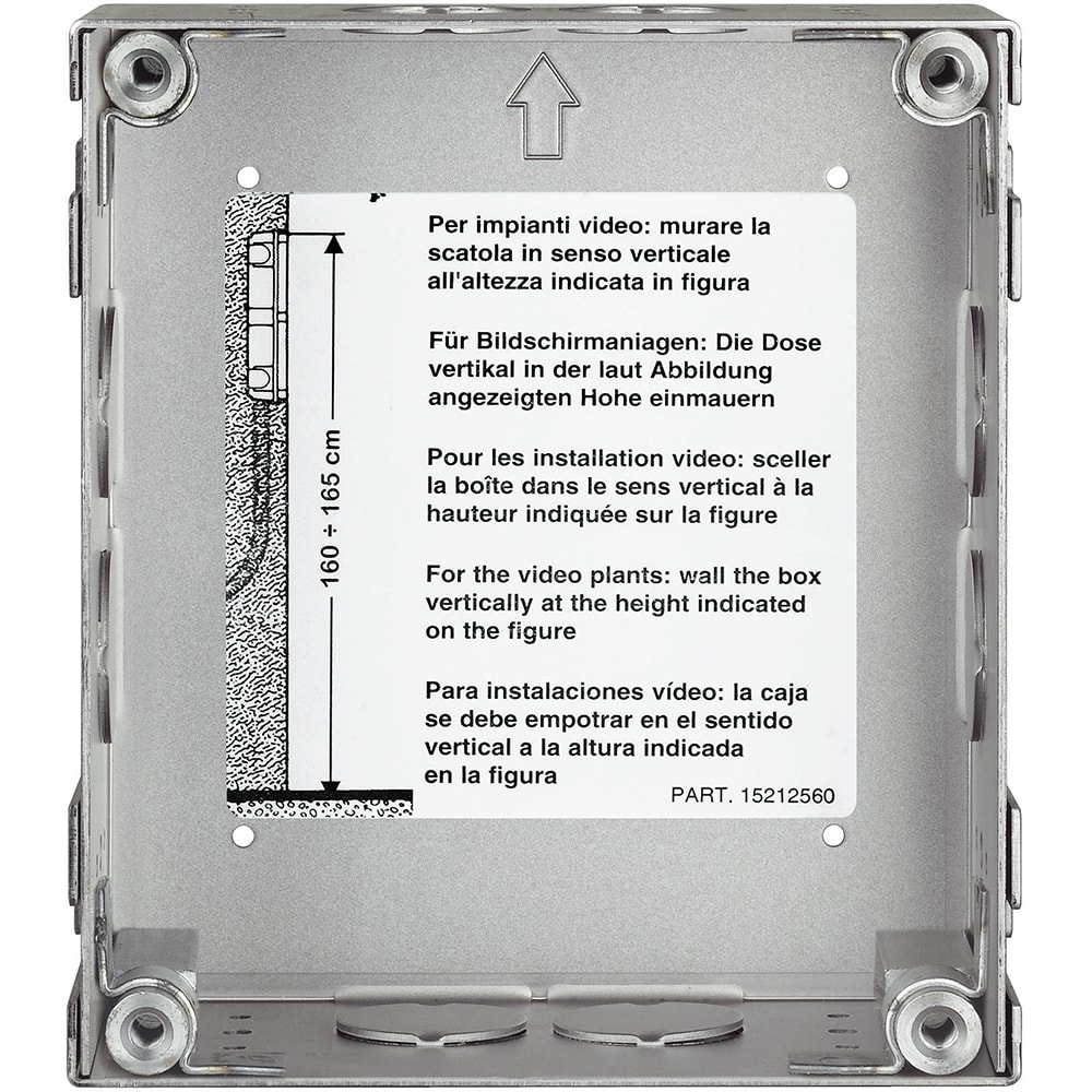 BTICINO BTI350110 1-moduliger Unterputzkasten zum Einbau d