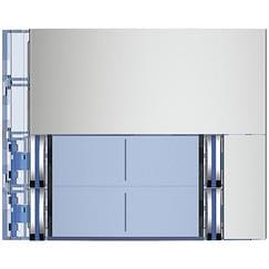 BTICINO S.P.A. - BTI352141 FRONTALE 4 PULSANTI DOPPIA FILA ALLMETAL