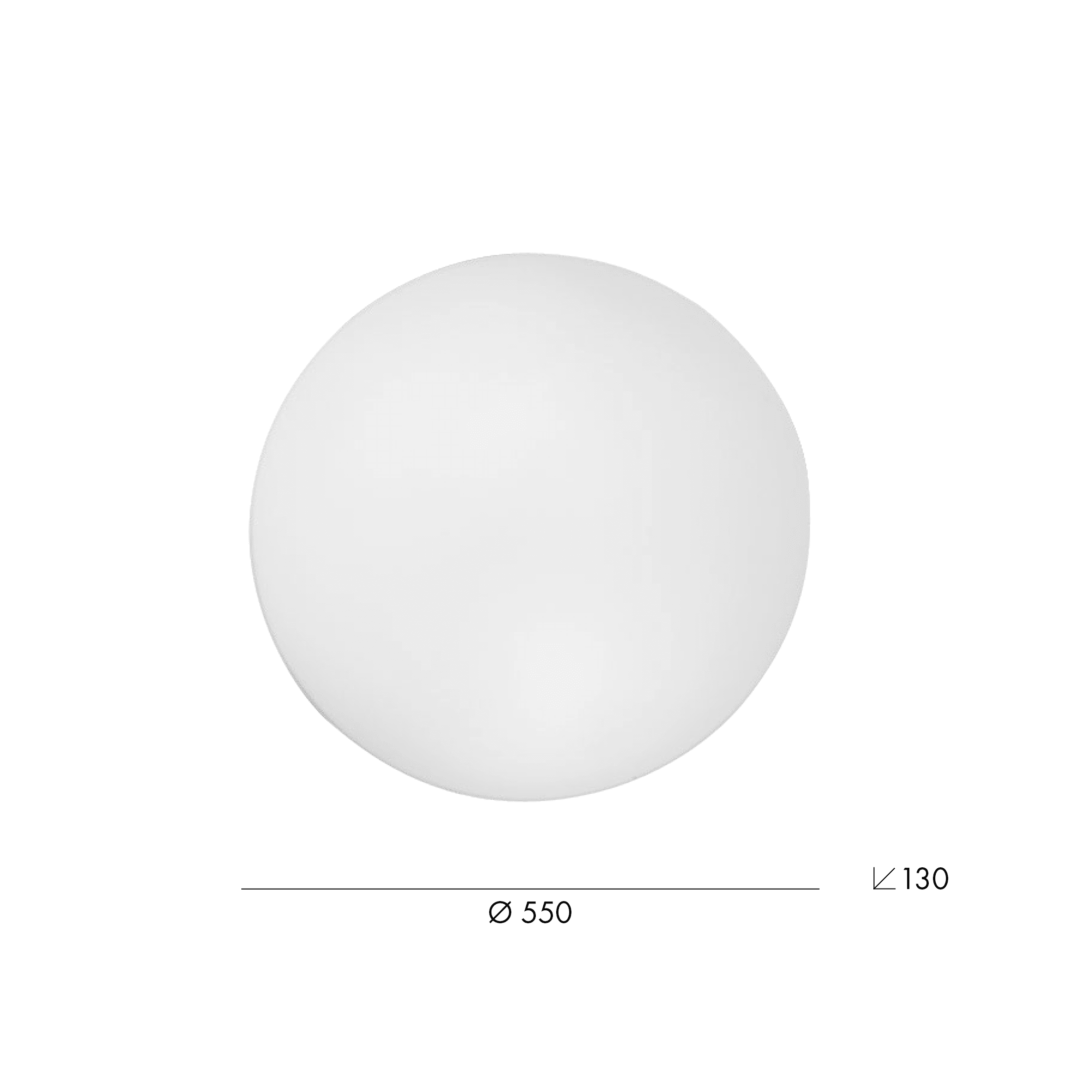 ROSSINI ILLUMINAZI - RSS3618-55-LED PLAFONIERA IN VETRO SATINATO A LED