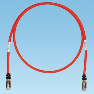 PANDUIT - PANSTP6X1MRD BRETELLA SCHERMATA S/FTP CAT6 1MT ROSSA