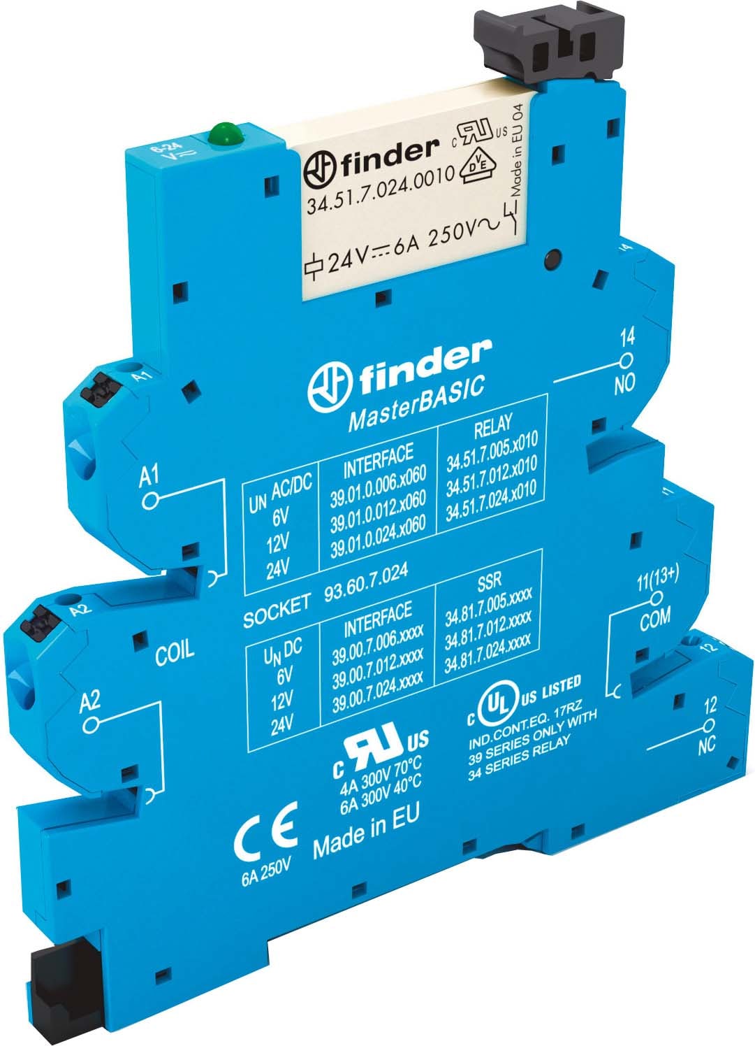 FINDER S.P.A. - FIN390101250060 INTERFACCIA MODULARE EMR 1NO MORS.PUSH-I