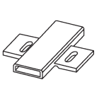 GRAFOPLAST SRL - GRASI1001 TUBETTO PVC PER CINTURINO 20 X 9 MM 240