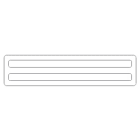 GRAFOPLAST SRL - GRASI2K20430W STRISCIA BINARIO 430X20MM BIANCO PVC 40P