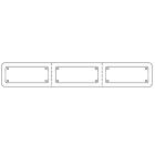 GRAFOPLAST SRL - GRASI2K601Y TARGA ADES.FORATA PMMA 100X60MM GIALLO 1