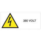 GRAFOPLAST SRL - GRALA13140F1 PERICOLO 380V VINYL AD 140X60 6PZ/FG