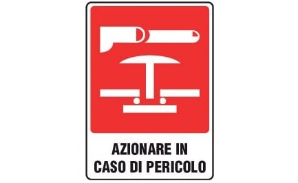 GRAFOPLAST SRL GRALC12110P1 AZIONARE IN CASO DI IN PVC 240X355 1PZ/F