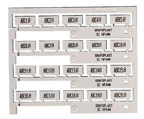 GRAFOPLAST SRL - GRASIHF44W TESSERA BIANCA X CINTURINO 20X9MM CF.24