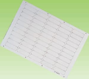 GRAFOPLAST SRL GRASITW656 TARGHETTA BIANCO ADESIVA 50X15 MM 110PZ