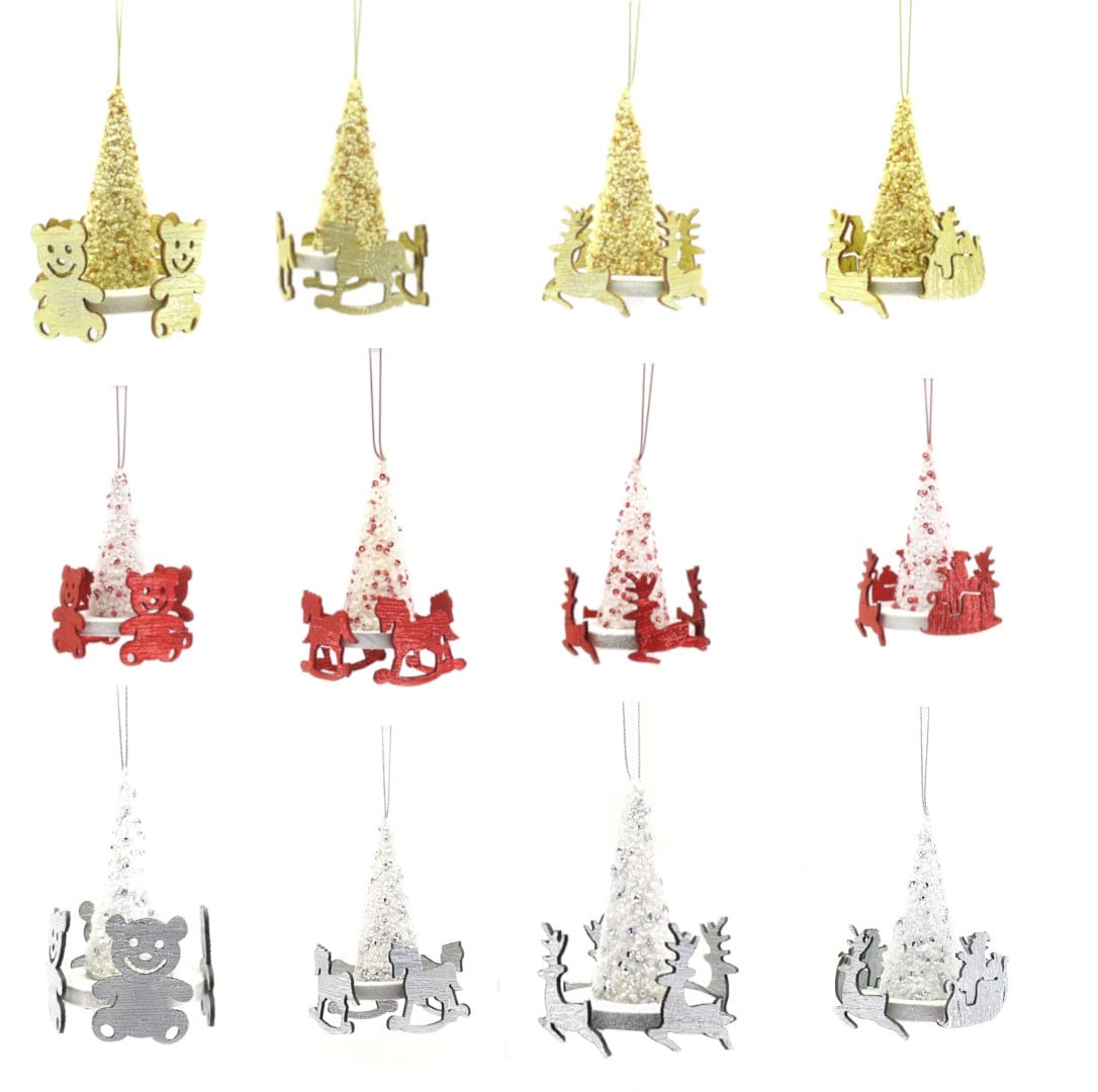 GIOCOPLAST NATALE SP - GCP40018117 CAPPEL GIOSTR 11CM CRYSTAL CHIC COL MOD