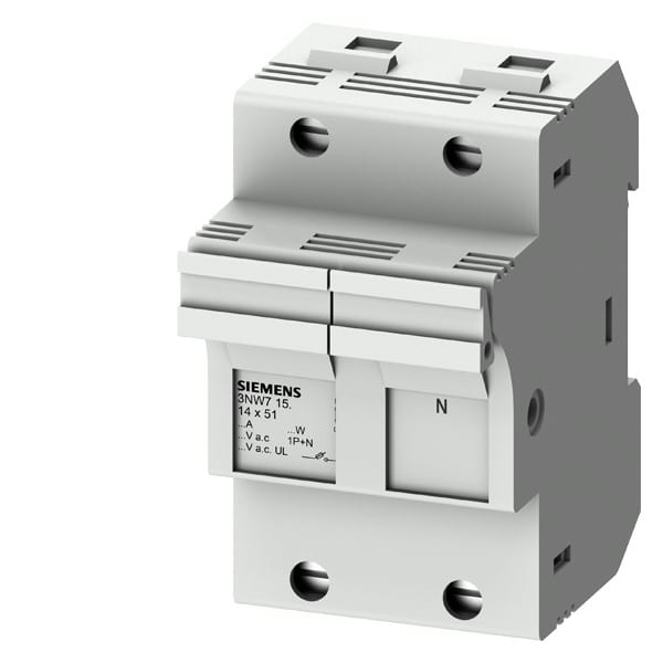 SIEMENS SIE3NW7151 BASE SEZ.X FUS. CILINDR.14X51 1P+N