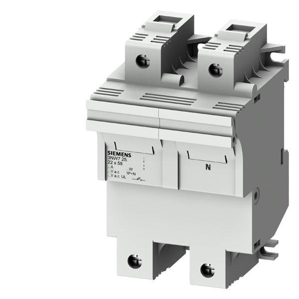 SIEMENS SIE3NW7251 BASE SEZ.X FUS. CILINDR.22X58 1P+N