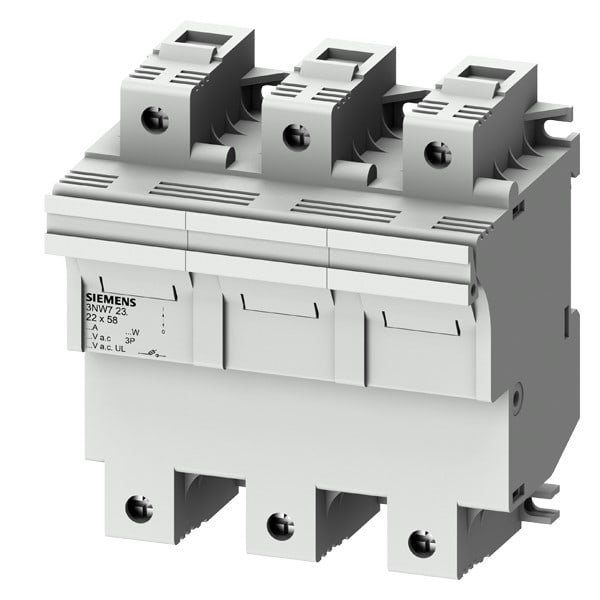 SIEMENS SIE3NW7231 BASE SEZ.X FUS. CILINDR.22X58 3P