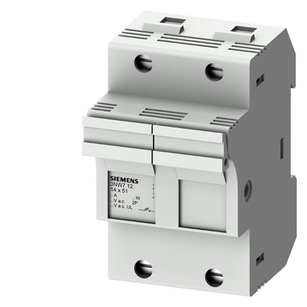 SIEMENS SIE3NW7122 BASE SEZ.X FUS. CIL.14X51 50A 2P SEGN.