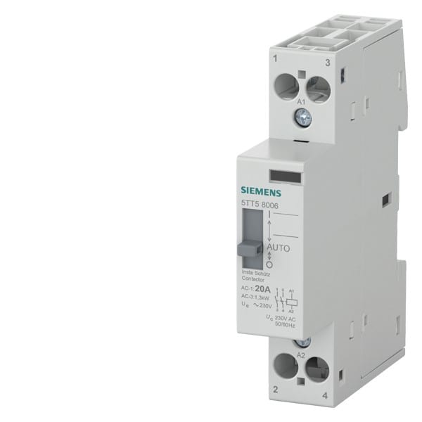 SIEMENS SIE5TT58006 CONTATTORE. AUT 2NO 230V20A
