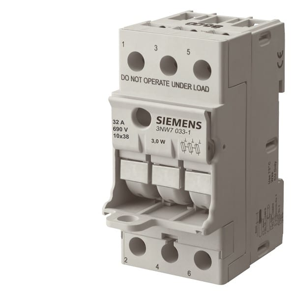 SIEMENS SIE3NW70331 BASE SEZ.COMPATTE 10X38 690V 32A 3P 45MM