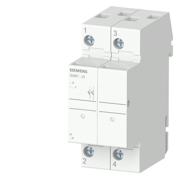 SIEMENS SIE3NW7024 BASE SEZ.X FUS. 10X38 32A 2P SEGN.2UM