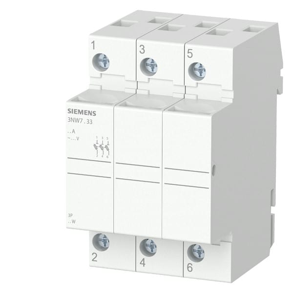 SIEMENS SIE3NW7333 BASE SEZ.X FUS. CIL.8,5X31,5 20A 3P 3UM