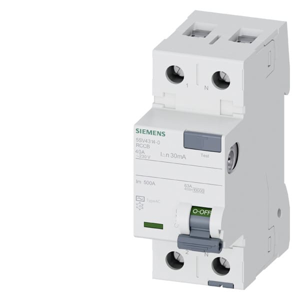 SIEMENS SIE5SV43140 DIFF. 2P 40A 30MA TIPO AC