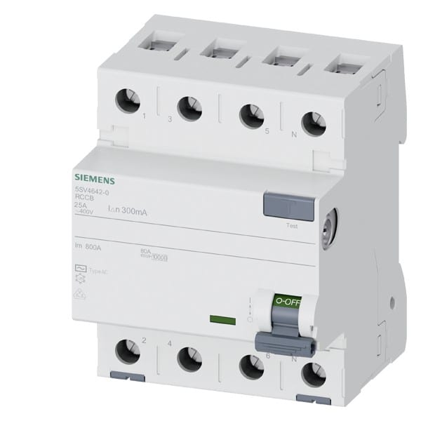 SIEMENS SIE5SV46420 DIFF. 4P 25A 0,3A TIPO AC