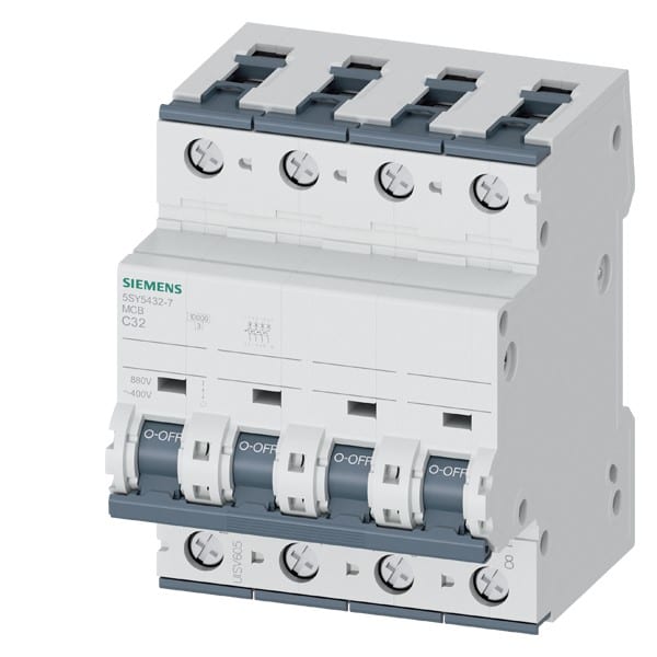 SIEMENS SIE5SY54327 INT MT 10KA 15KA 4P C32 1000VCC