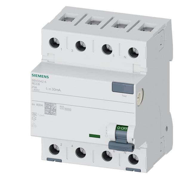 SIEMENS SIE5SV33426 DIFF. 4P 25A 30MA TIPO A