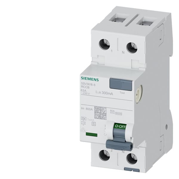 SIEMENS SIE5SV36168 DIFF 2P 63A 0,3A TIPO A K SEL