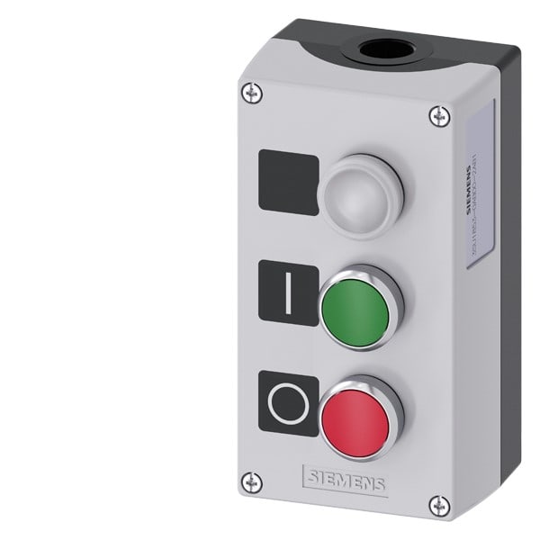 SIEMENS SIE3SU18530AB002AB1 PULSANTIERA COMPLETA GRIGIA 3 FORI