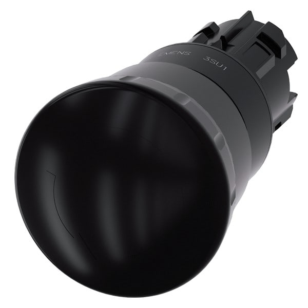 SIEMENS SIE3SU10001HB100AA0 PULS. FUNGO NERO ROTAZIONE 40MM
