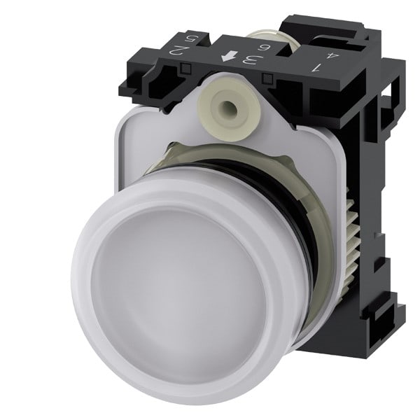 SIEMENS SIE3SU11066AA603AA0 IND.LUM.BIANC.LENTE LISC.MOLL.LED 230V A