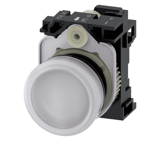 SIEMENS SIE3SU11026AA603AA0 IND.LUM.BIANCO LENTE LISC.MOLL.LED 24V D
