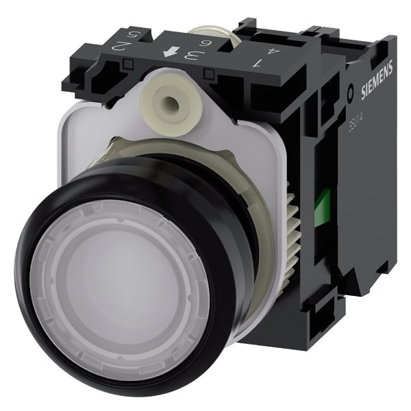SIEMENS SIE3SU11020AB601BA0 PULS.LUM.PIATTO BIANCO LED 24V UC 1NA