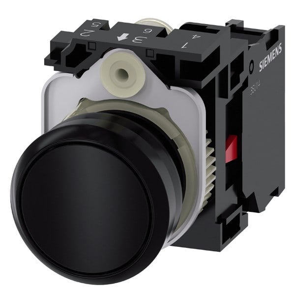 SIEMENS SIE3SU11000AB101CA0 PULS. PIATTO NERO 1NC