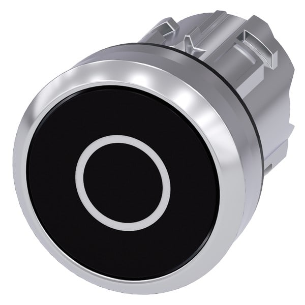 SIEMENS SIE3SU10500AB100AD0 PULS. PIATTO NERO SCRITTA O