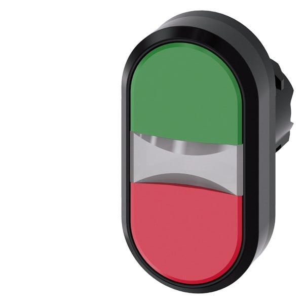 SIEMENS SIE3SU10013AB420AA0 PULS.LUM.DOPPIO PIATTO VERDE-ROSSO